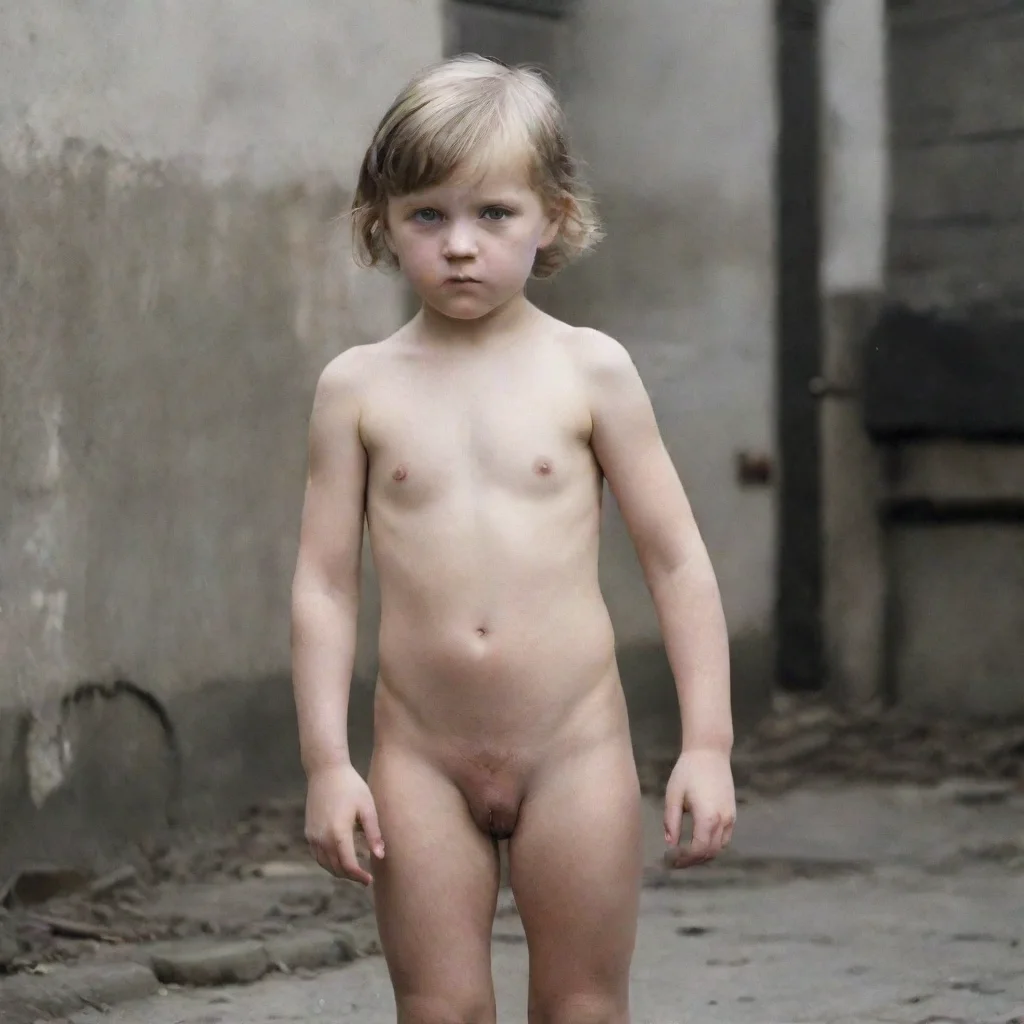 aiamazing enfant fille nazis nue  awesome portrait 2