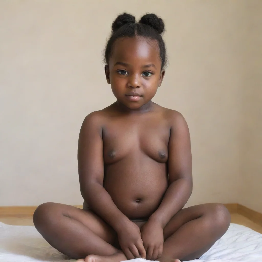 aiamazing enfant nue noire fille au gros sein awesome portrait 2