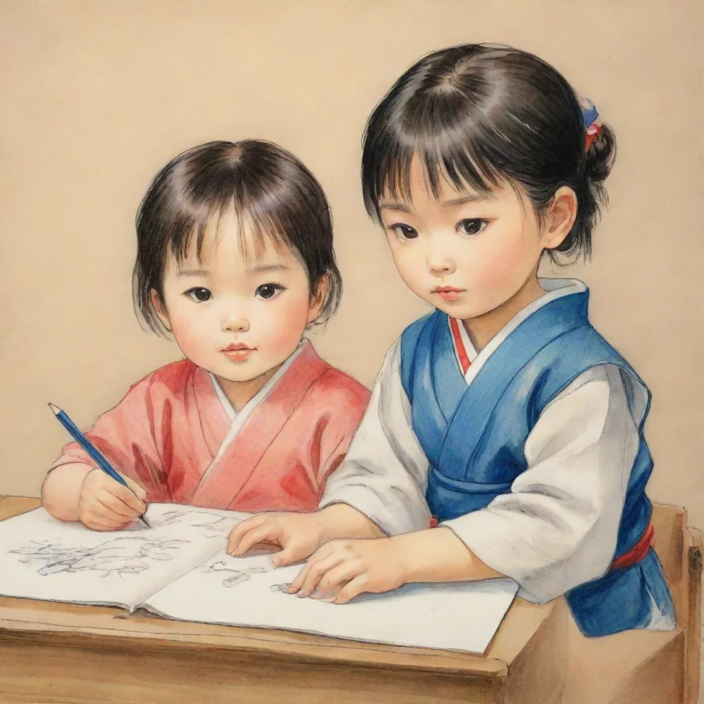 aiamazing enfants dessin japonais  awesome portrait 2