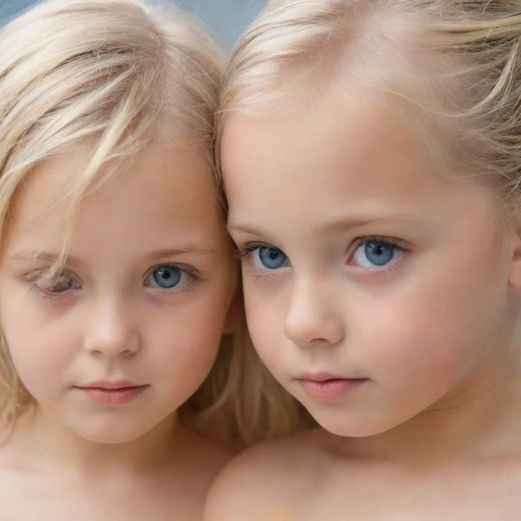aiamazing enfants nu regard profond cheveux blond yeux bleu gros sein awesome portrait 2