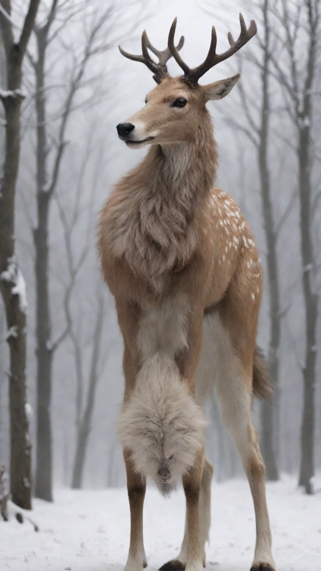 aiamazing eom furry deer and wolf hybrid awesome portrait 2 hdtall