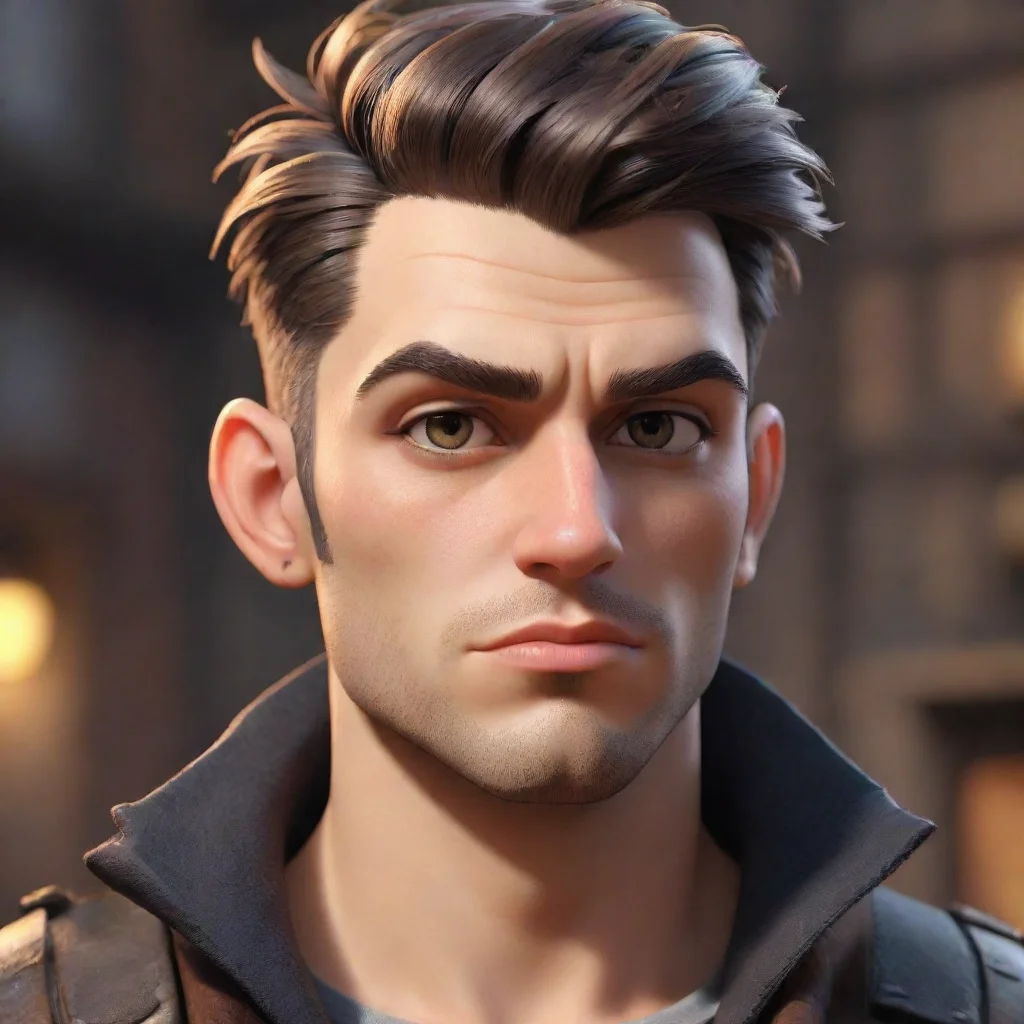 aiamazing epic male character stampunk good looking guy clear clarity detail cosy realistic cartoon  awesome portrait 2