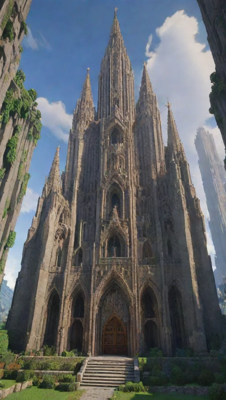 aiamazing epic minecraft cathedral tower fortress hd castle awesome portrait 2 tall