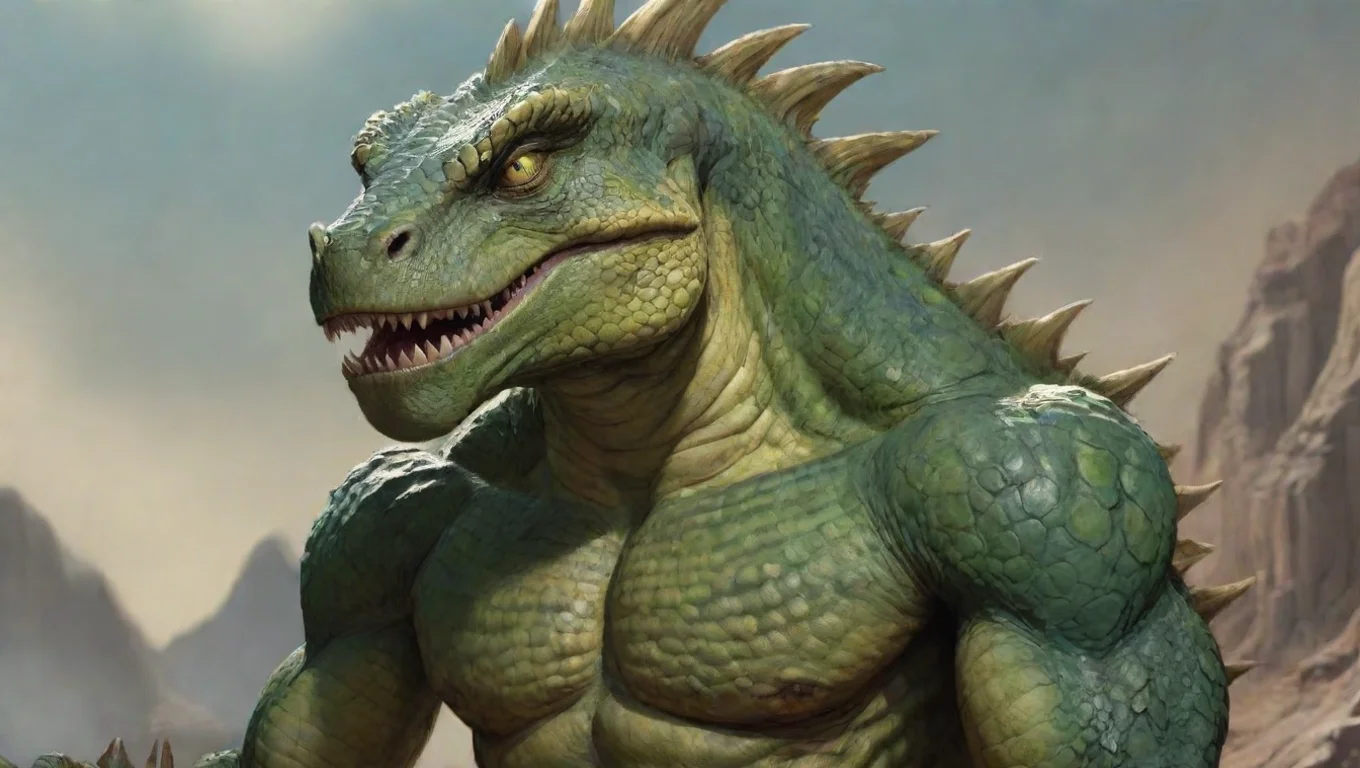 aiamazing epic real stunning cartoon lizardman extremely powerful awesome portrait 2 widescreen