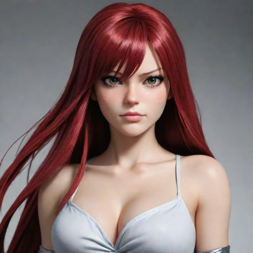 amazing erza scarlet  realistic style  awesome portrait 2