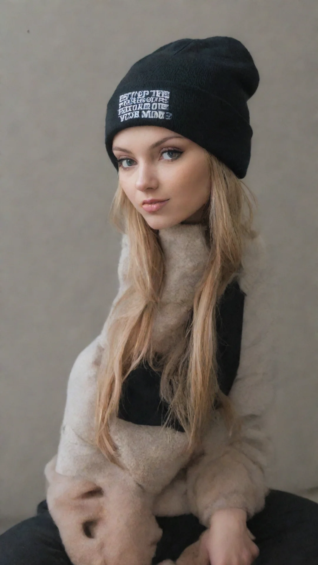 aiamazing escape the prison of your mind beanie awesome portrait 2 tall