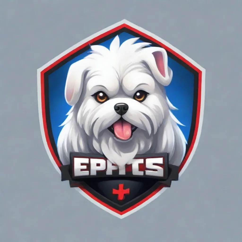aiamazing esports logo for a maltese dog as a symbol awesome portrait 2