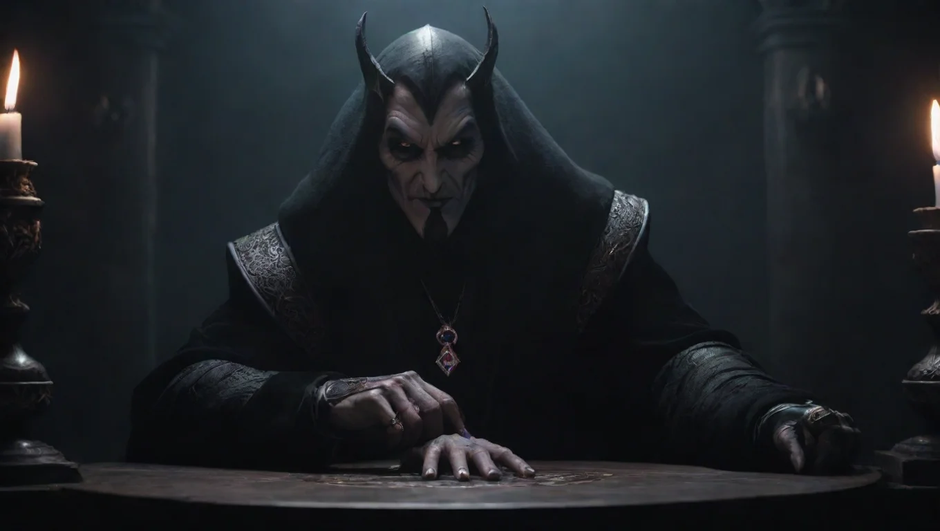 amazing evil villain hq headquarters ring table evil villain meeting dark vibe dark energy evil fantasy stylized awesome portrait 2 widescreen