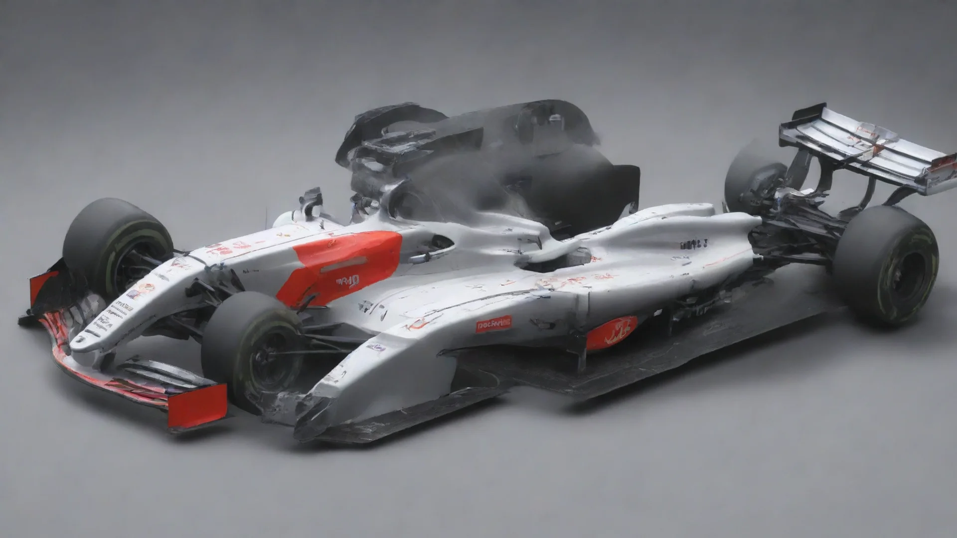 aiamazing exploded view drawing of  formula one rear wing from 2021 awesome portrait 2 wide