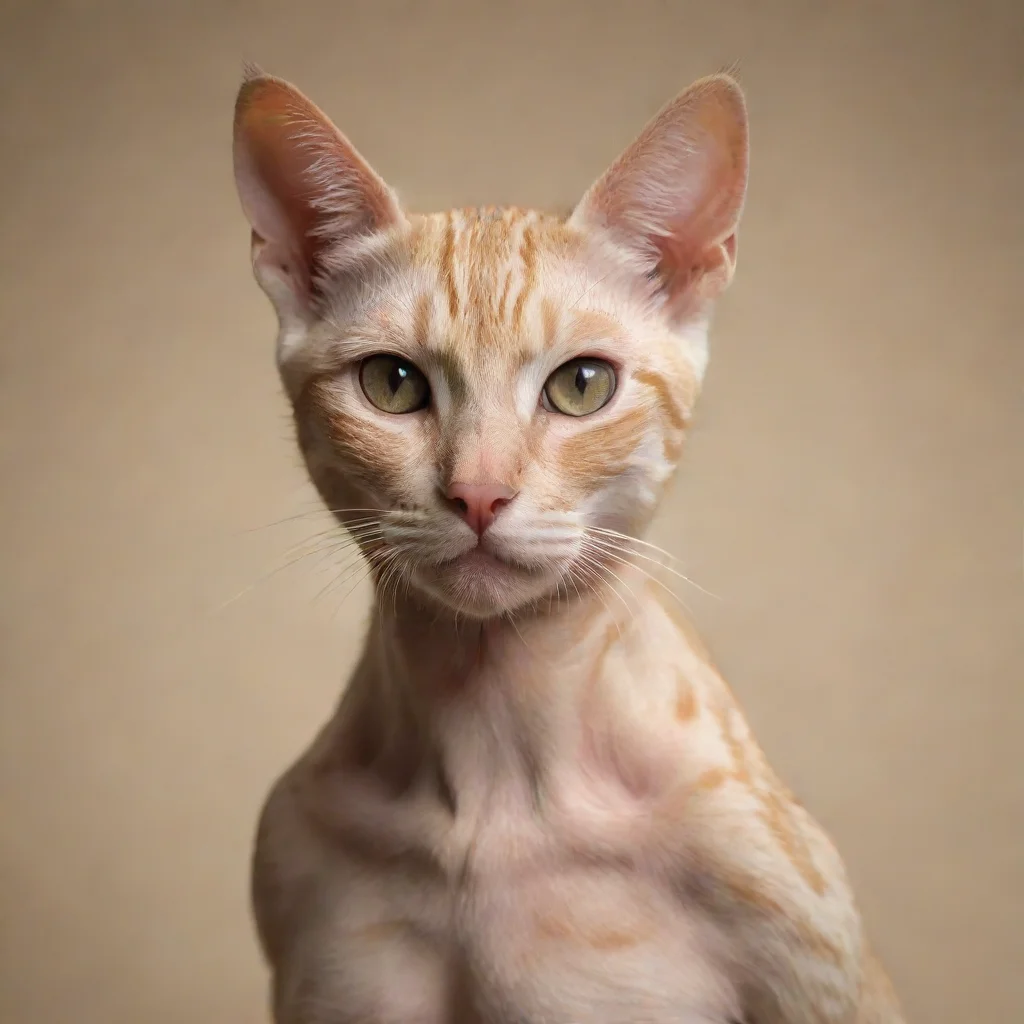 amazing feline humanoide awesome portrait 2