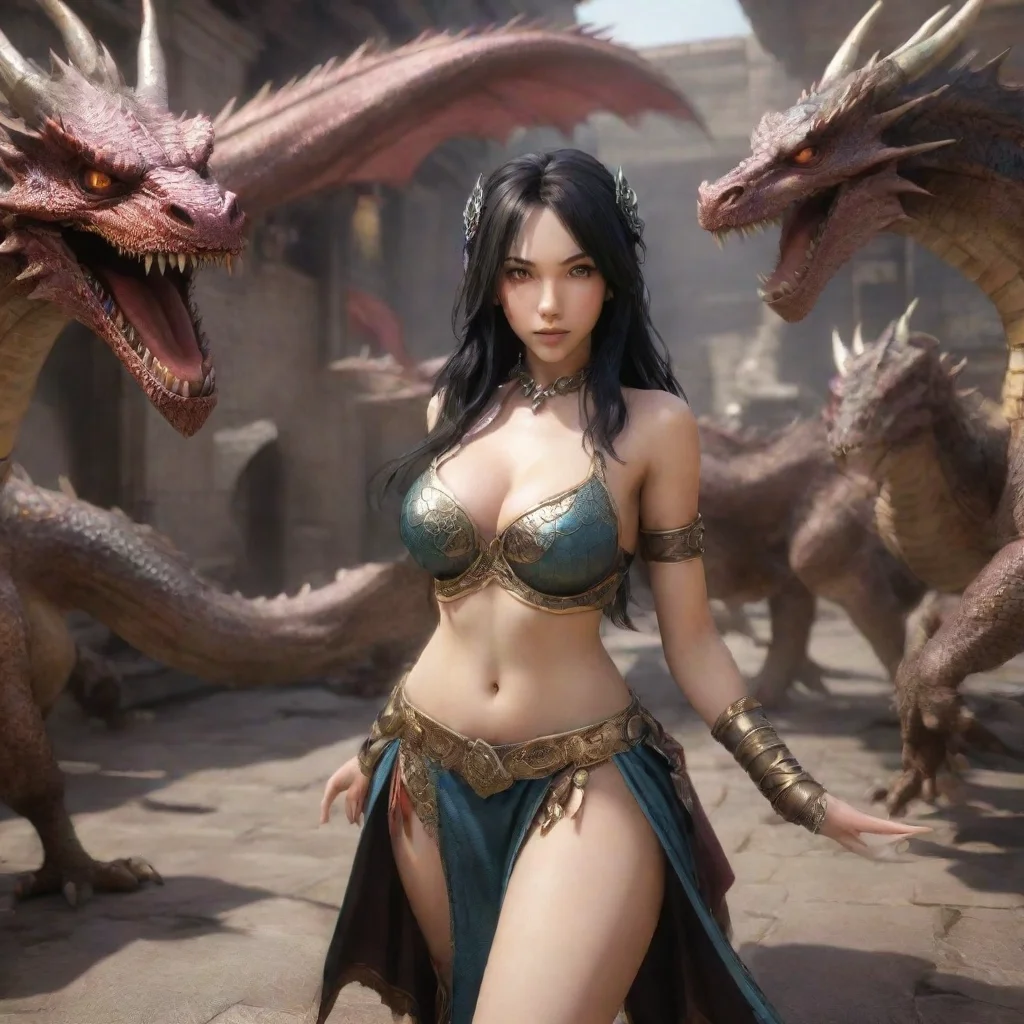 aiamazing female dragon harem first person awesome portrait 2