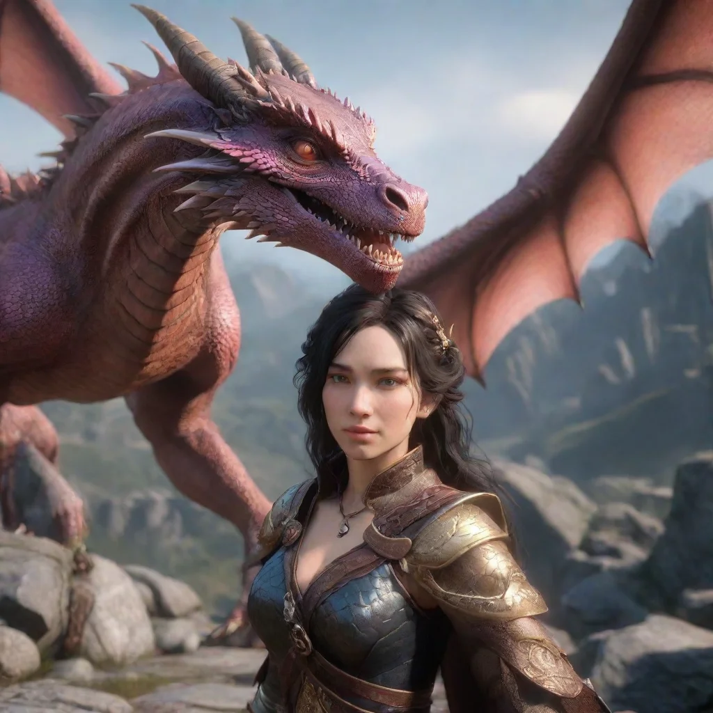 aiamazing female dragon romantic first person awesome portrait 2