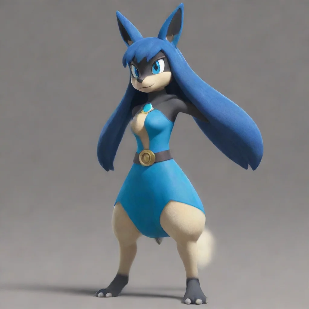 aiamazing female lucario awesome portrait 2