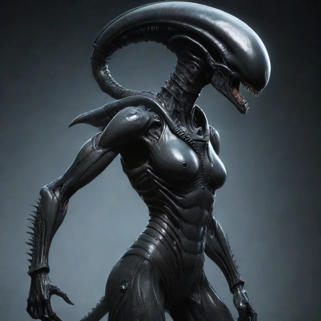 aiamazing female xenomorph  confident engaging wow artstation art 3 awesome portrait 2