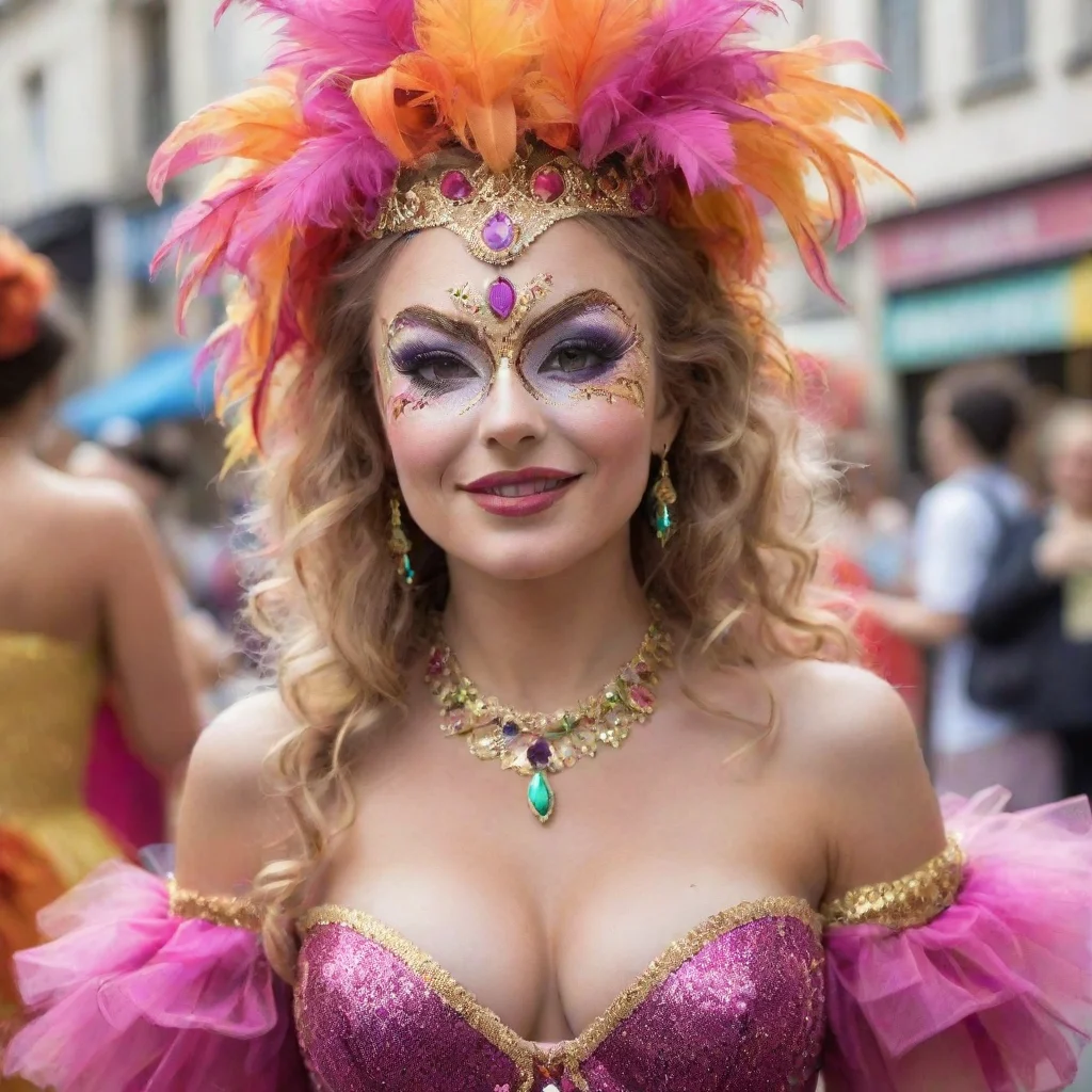 aiamazing femme dans un carnavale n awesome portrait 2