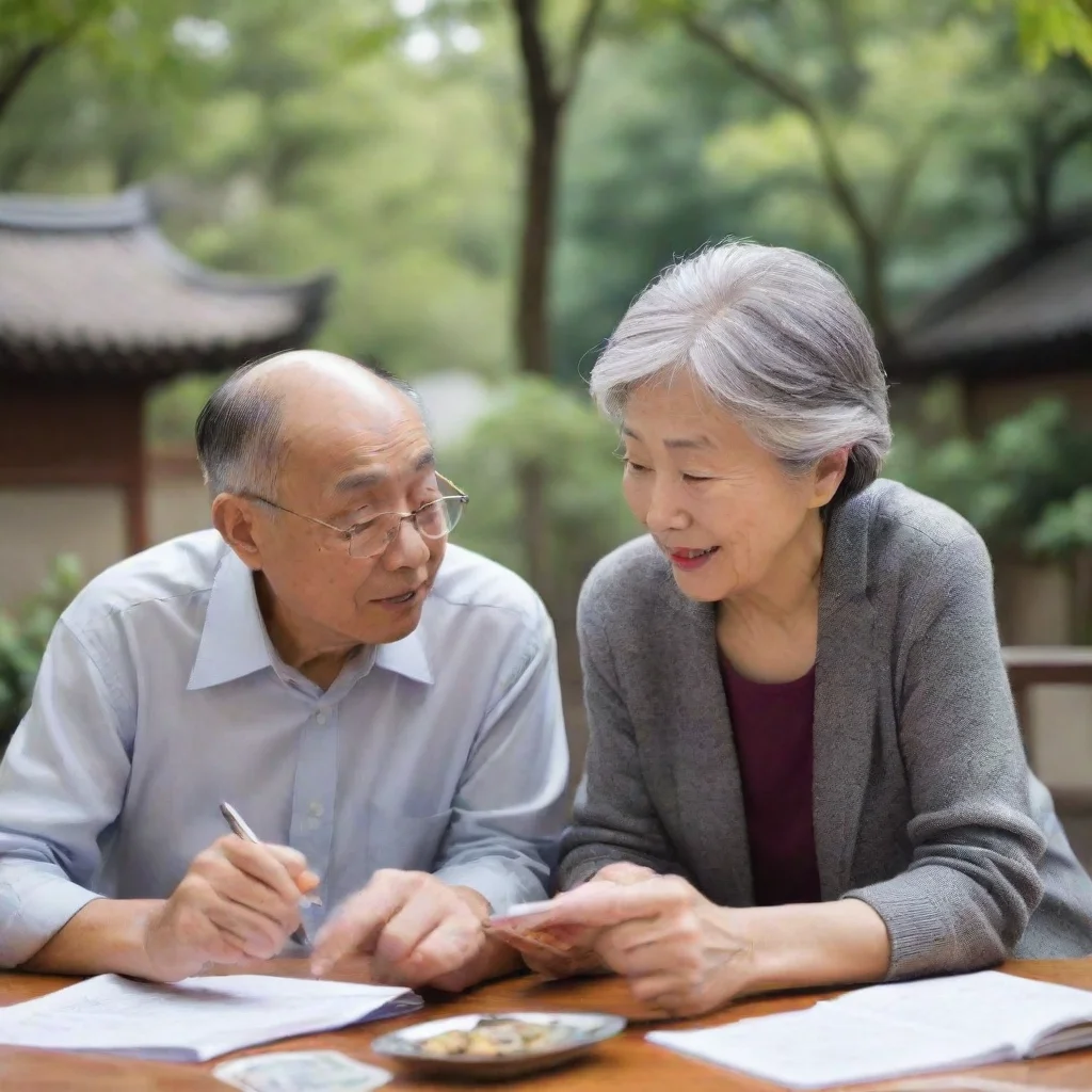 aiamazing financial planning with retirement chinese awesome portrait 2