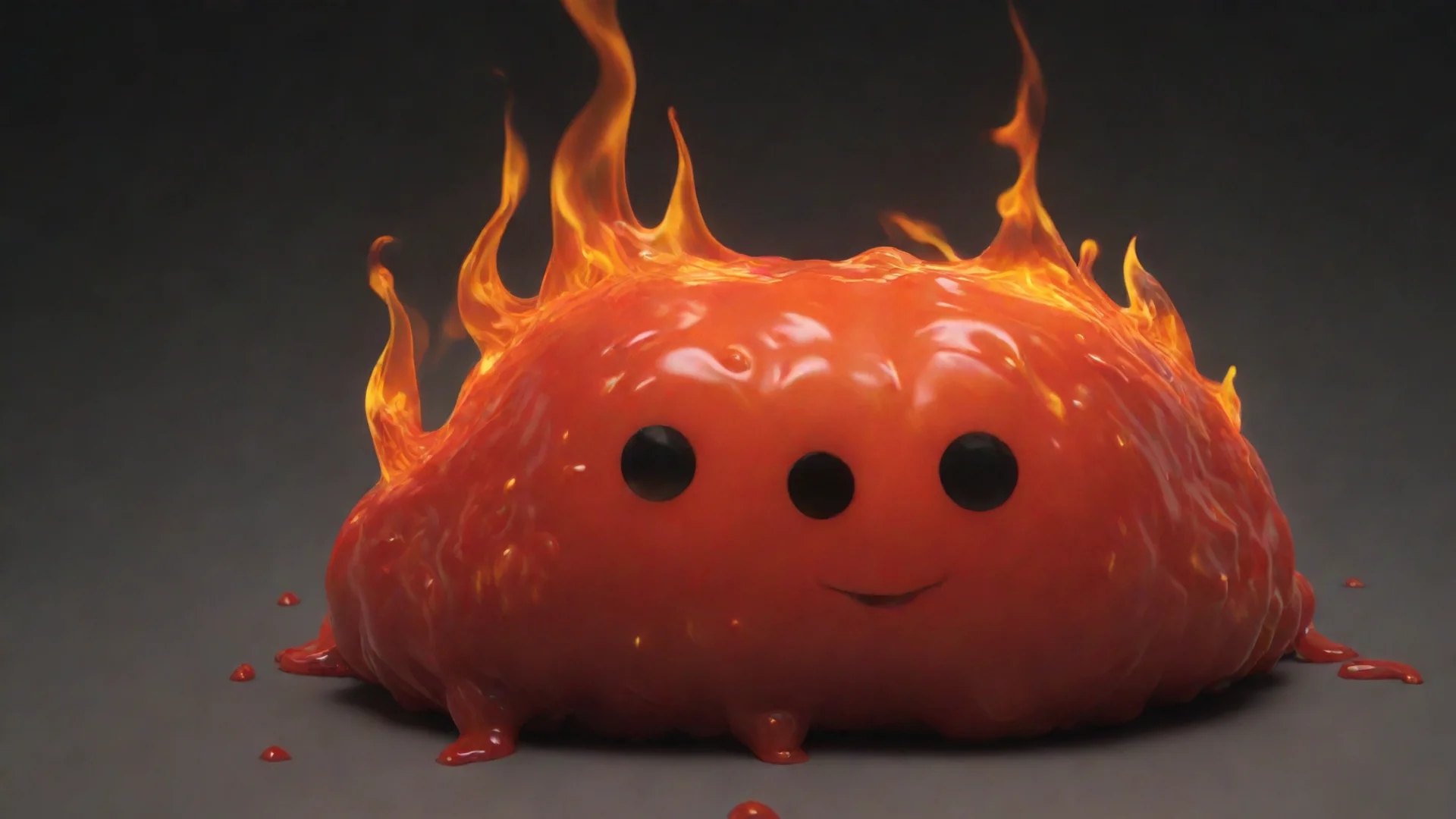 amazing fire slime awesome portrait 2 wide