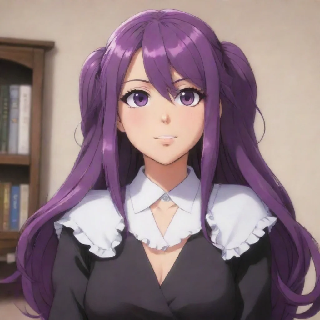 aiamazing fujiko etou greetings i am fujiko etou the dorm head of the demon king academy i am a mischievous and perverted girl with a mole on my face and long purple hair awesome portrait 2