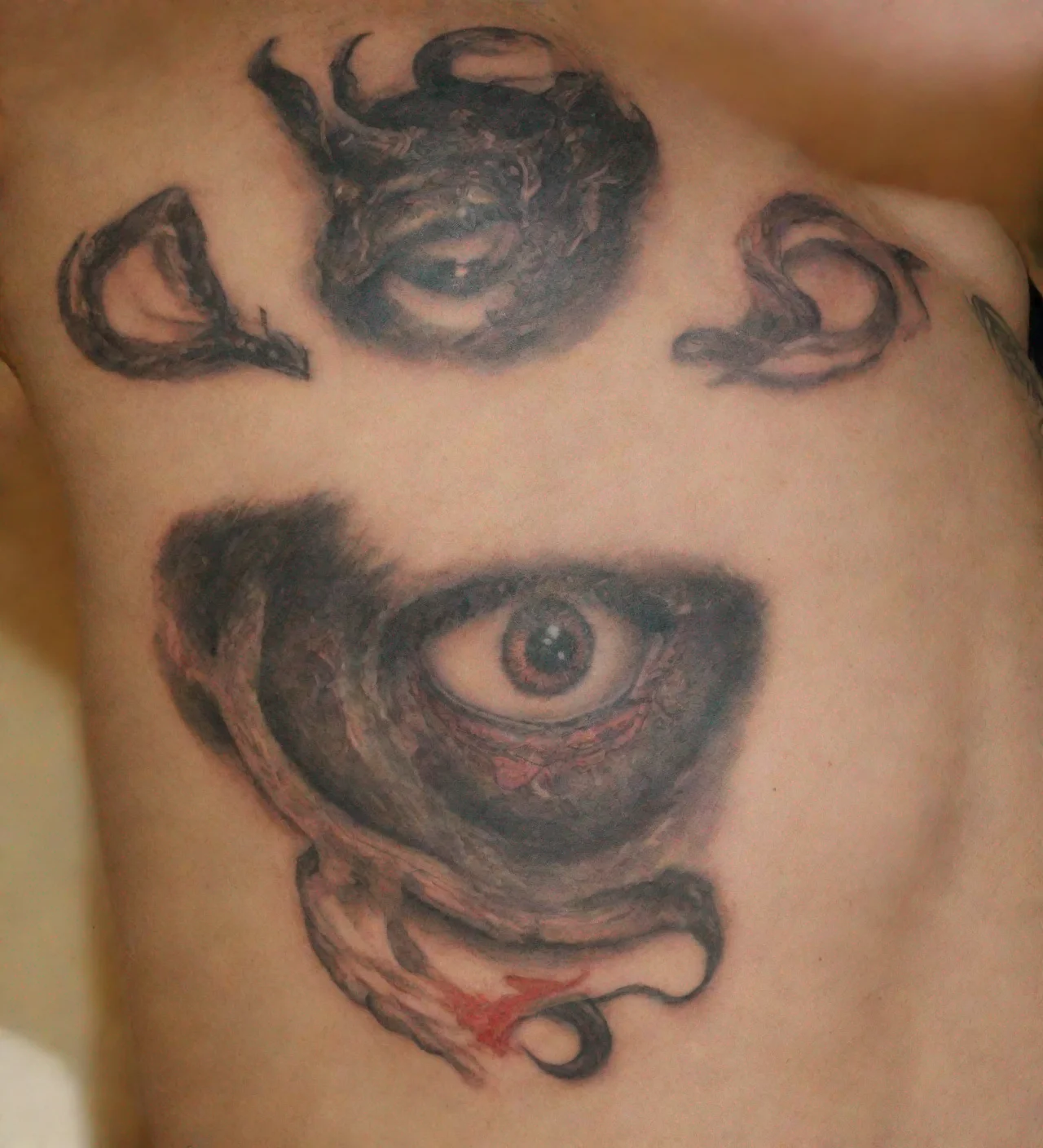 amazing full red ouroboros graphic tattoos awesome portrait 2