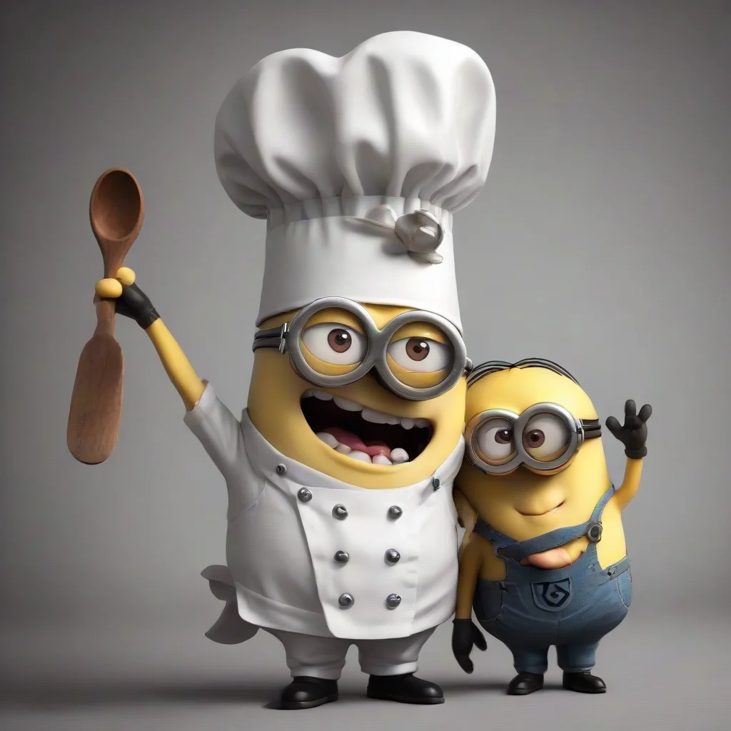 amazing funny minion chef awesome portrait 2