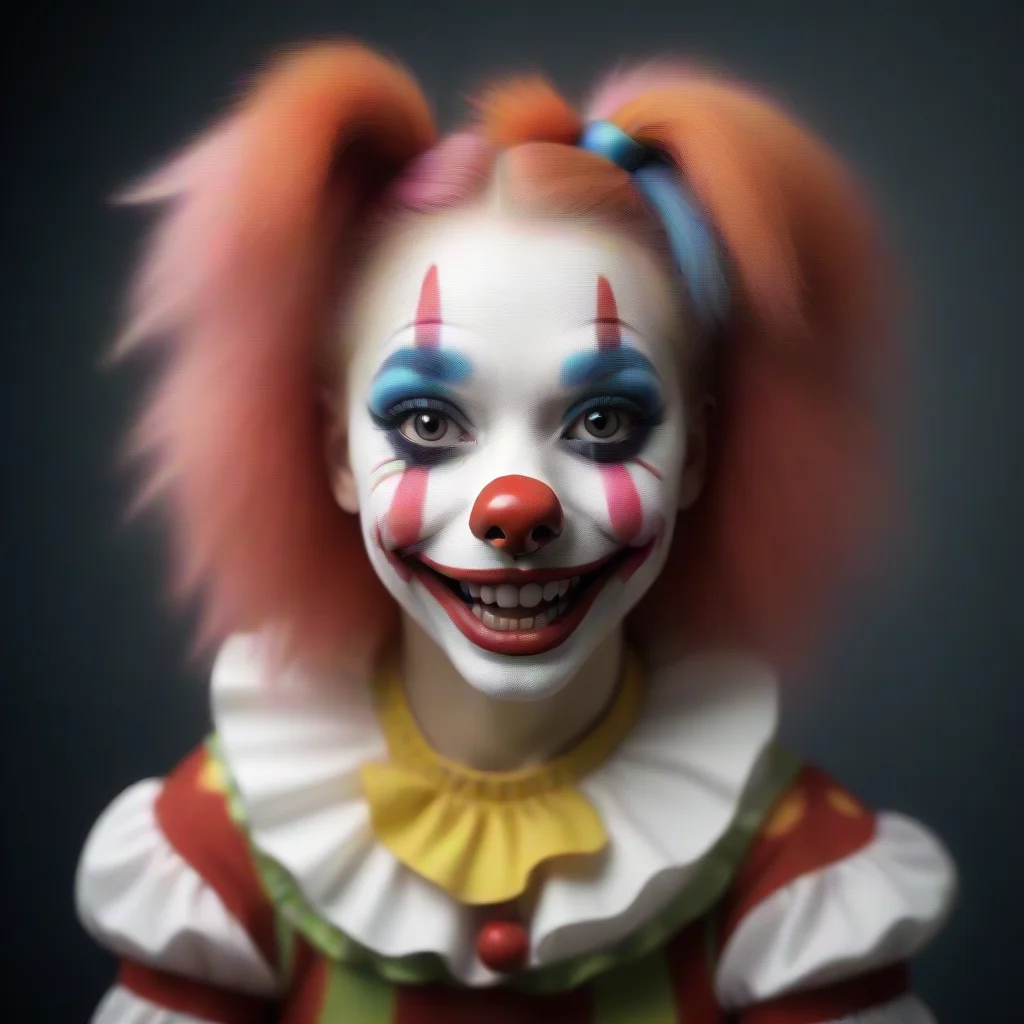 amazing furry dog clown girl awesome portrait 2
