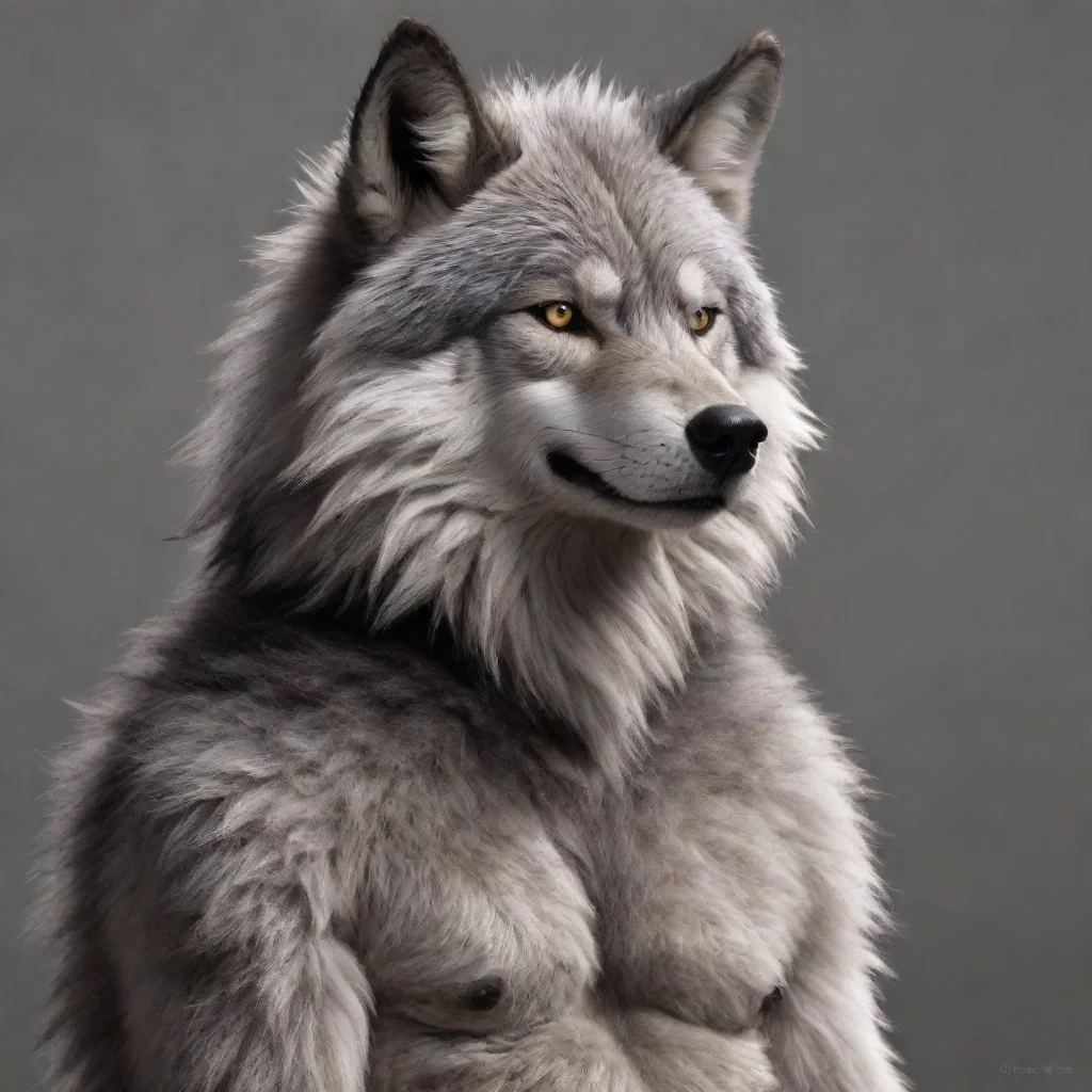 amazing furry wolf awesome portrait 2