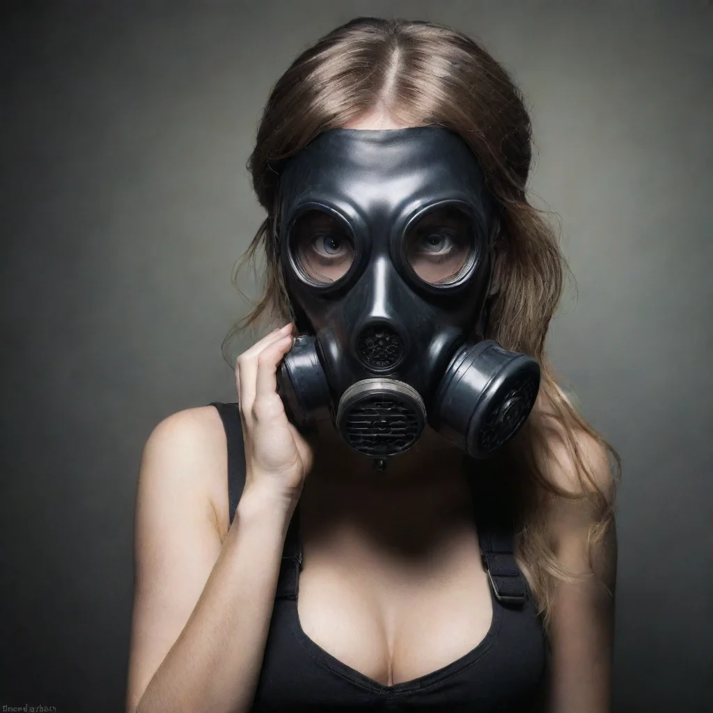 amazing gasmask girl awesome portrait 2