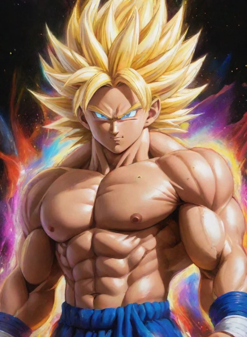 aiamazing gigachad hd anime supersaiyajin art detailed colorful abs  awesome portrait 2 portrait43
