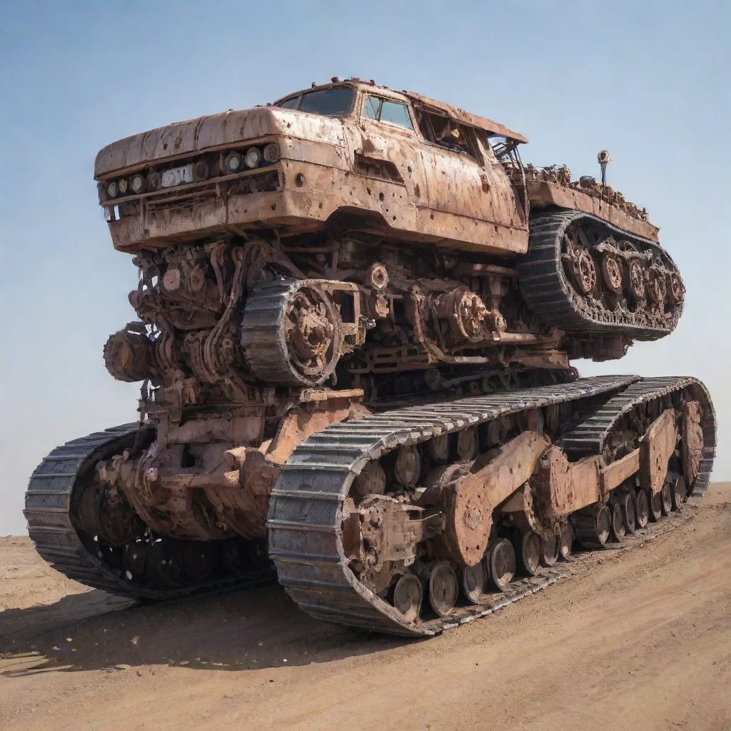 amazing gigantic vehicle with mechanical tracks awesome portrait 2