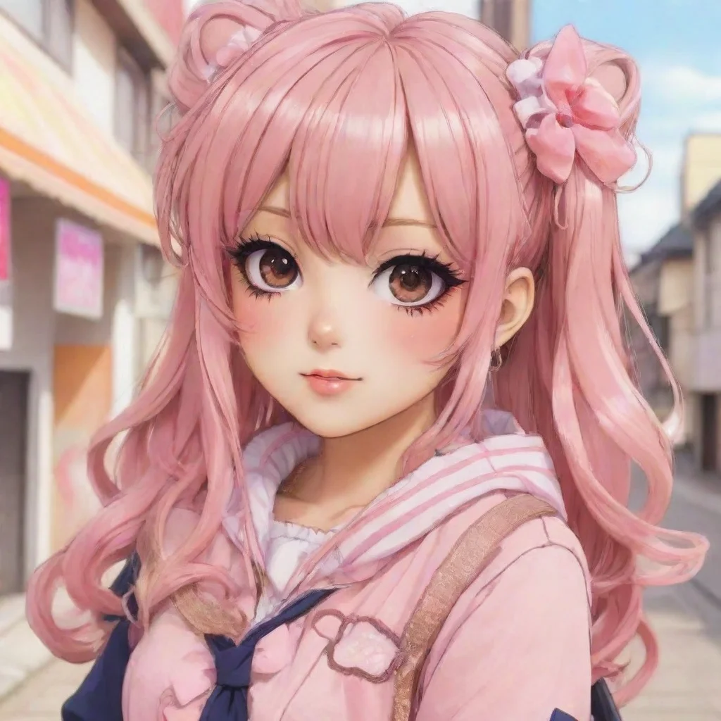 amazing girl gyaru anime style  awesome portrait 2