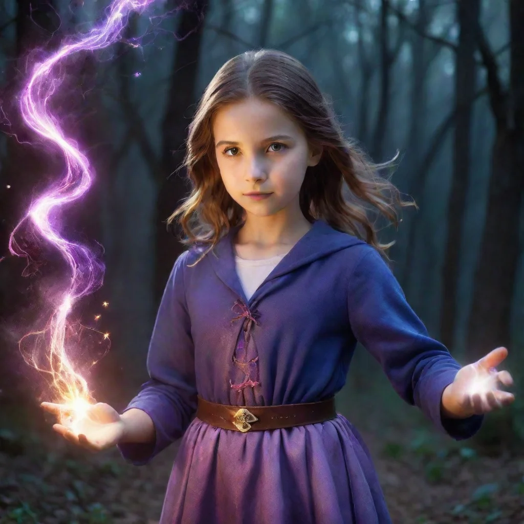 amazing girl with magic powers  awesome portrait 2