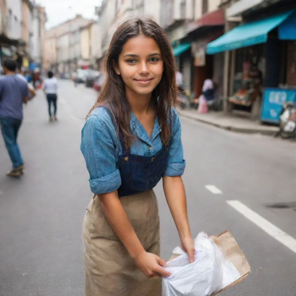 aiamazing girl working the street awesome portrait 2