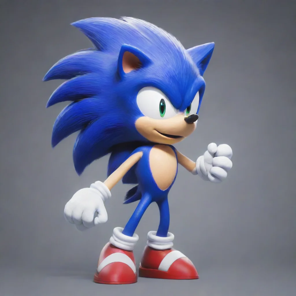 aiamazing glitch sonic hedgehog awesome portrait 2