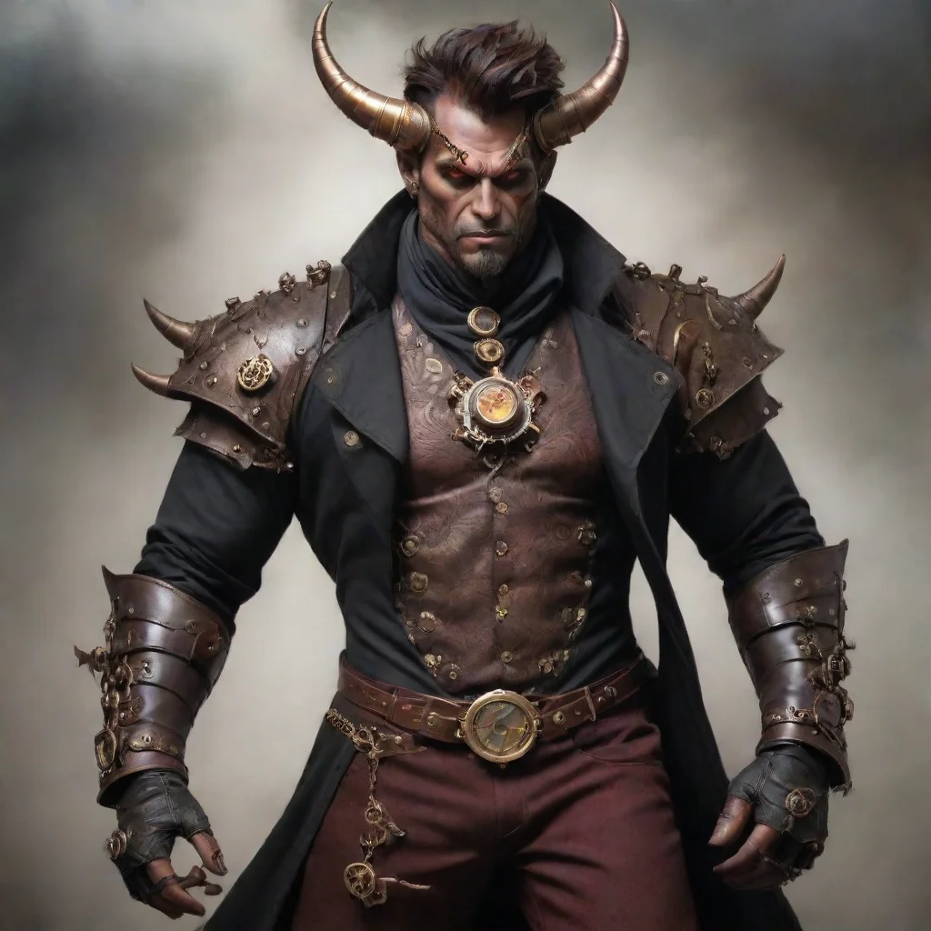 aiamazing god demon masculine steampunk awesome portrait 2
