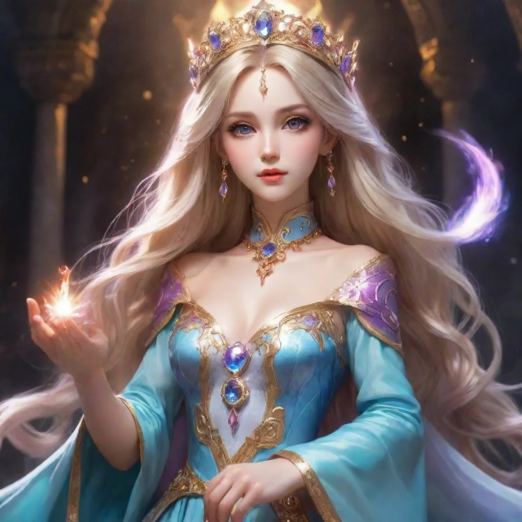 aiamazing god feminine majestic mage princess awesome portrait 2