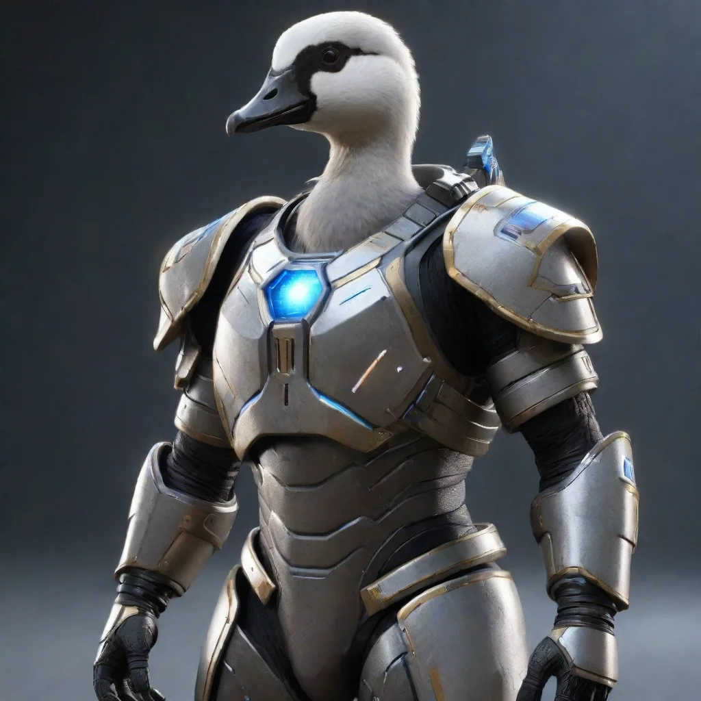 aiamazing goose with lazers armor futureistic hd detailed awesome portrait 2
