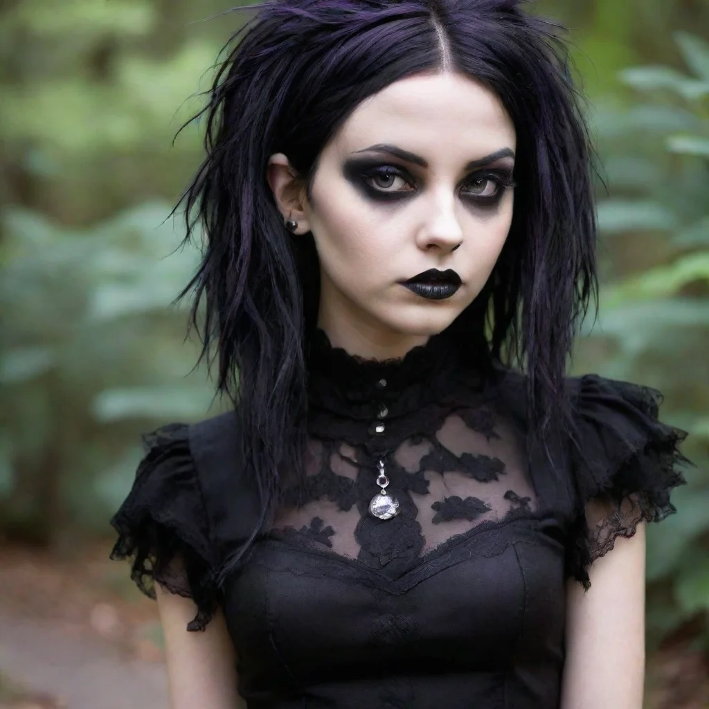 amazing goth chick awesome portrait 2