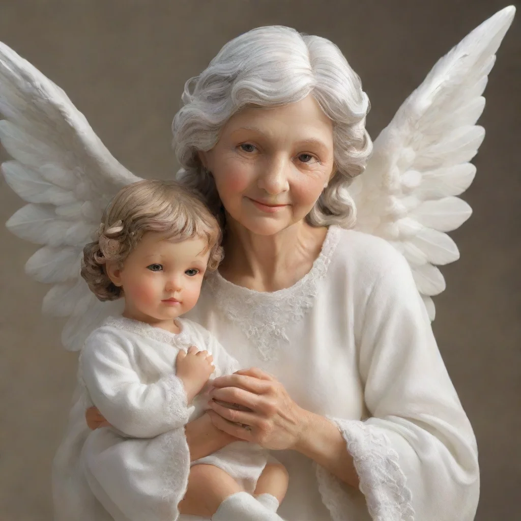 amazing grandmother angel awesome portrait 2