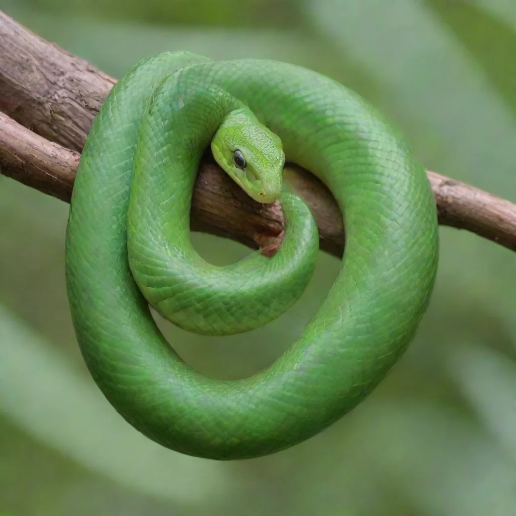 amazing green tree snake awesome portrait 2