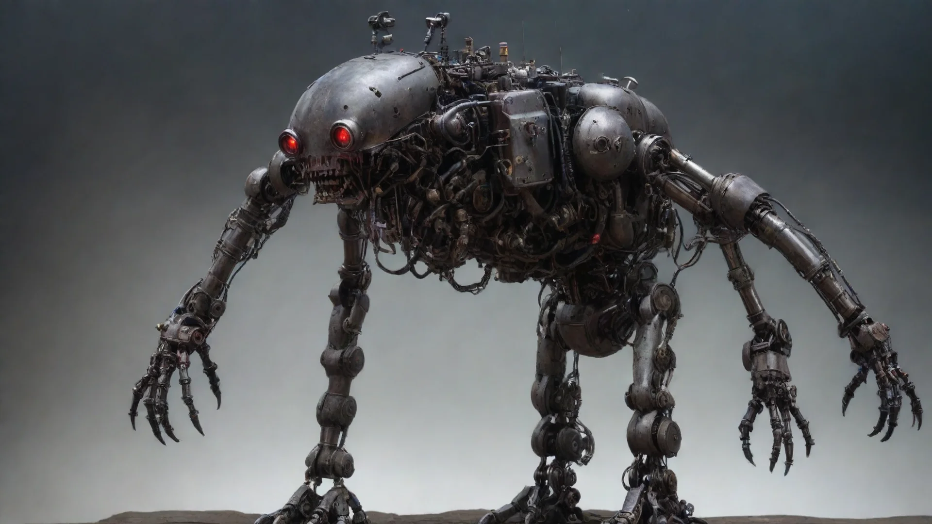 aiamazing grimdark aetherophasic engine powered evil robot awesome portrait 2 wide
