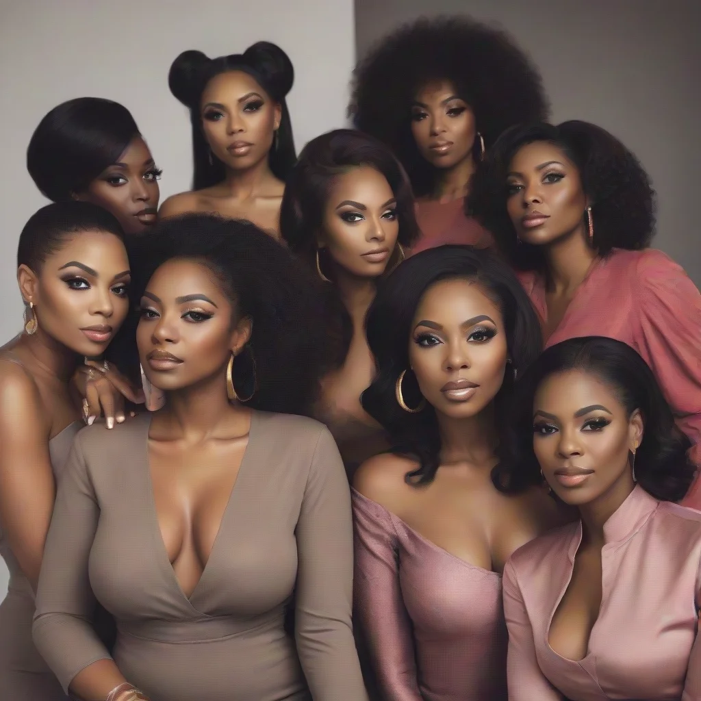 amazing group of glamorus black women awesome portrait 2