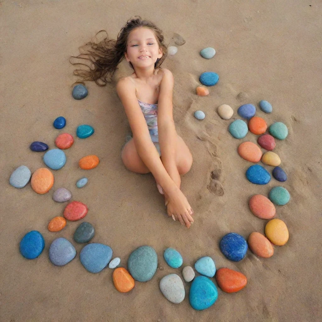aiamazing hagame una playa con piedras de colores tornasol awesome portrait 2