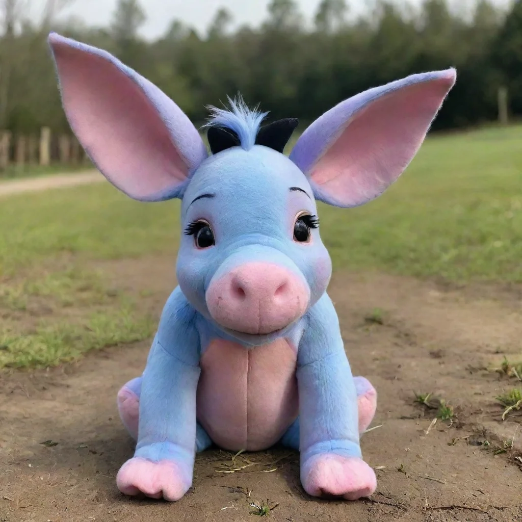 aiamazing half piglet half eeyore awesome portrait 2