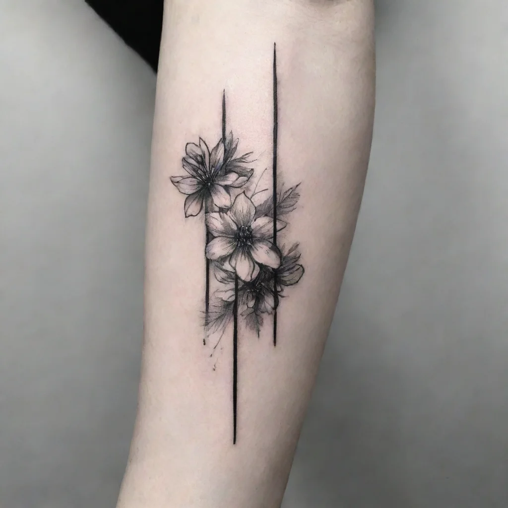 aiamazing her fine line black and white tattoo awesome portrait 2