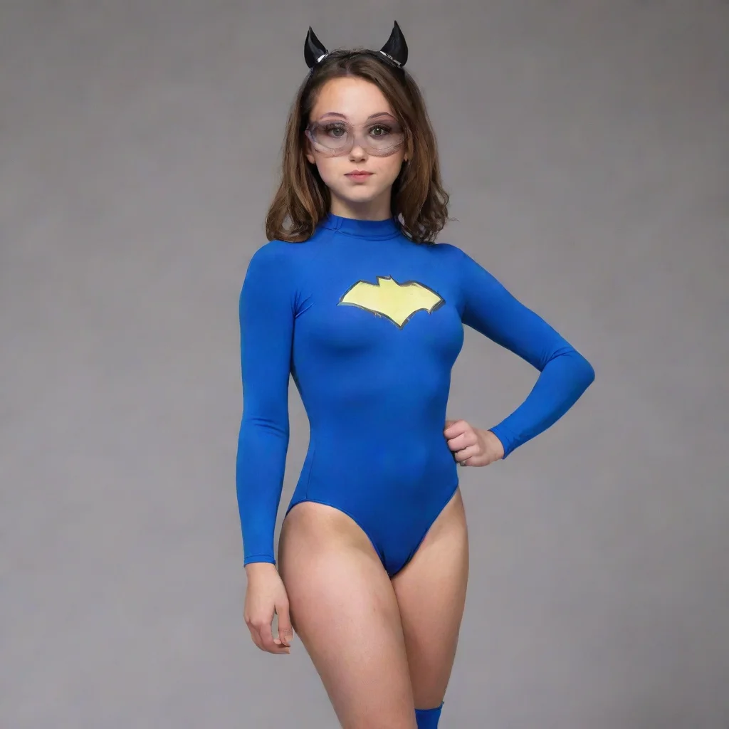 aiamazing high school girl in leotard superhero called rino girl awesome portrait 2