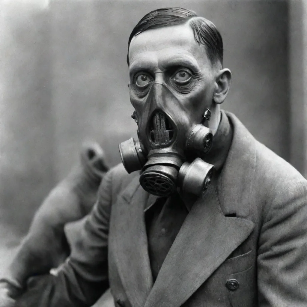 aiamazing hitler frankenstein with gas mask awesome portrait 2