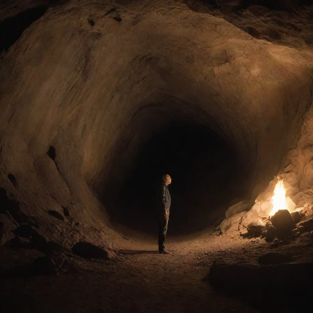 aiamazing image of a man in a cave awesome portrait 2