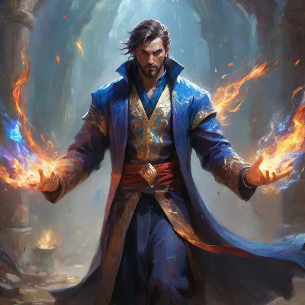 aiamazing impressionist abstract cinematic epic mage male hd wow  awesome portrait 2