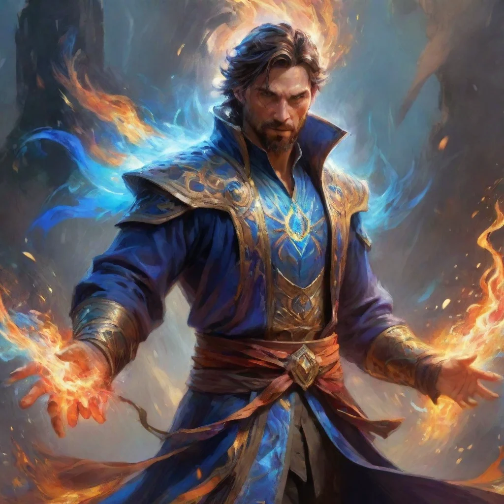 aiamazing impressionist abstract cinematic epic mage male hd wow kind awesome portrait 2