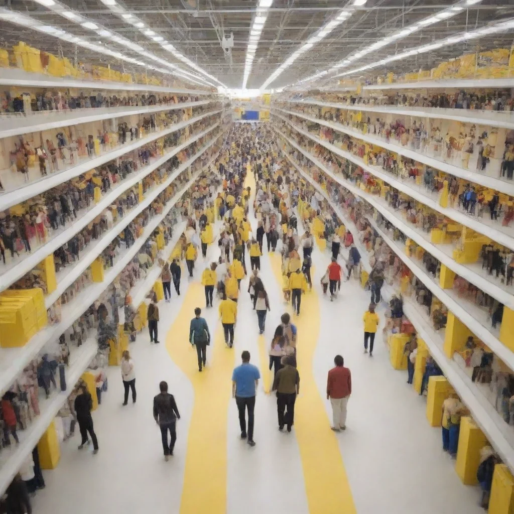 aiamazing infinite ikea store full of trapped people doomed to spend eternity wandering the store awesome portrait 2